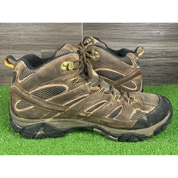 Merrell Men Earth MOAB  Waterproof Hiking Boots Suede,Leather-And-Mesh Size 14